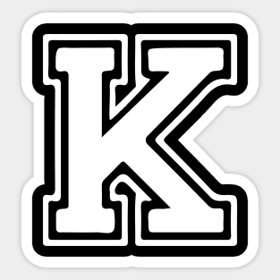 Letter K Sticker